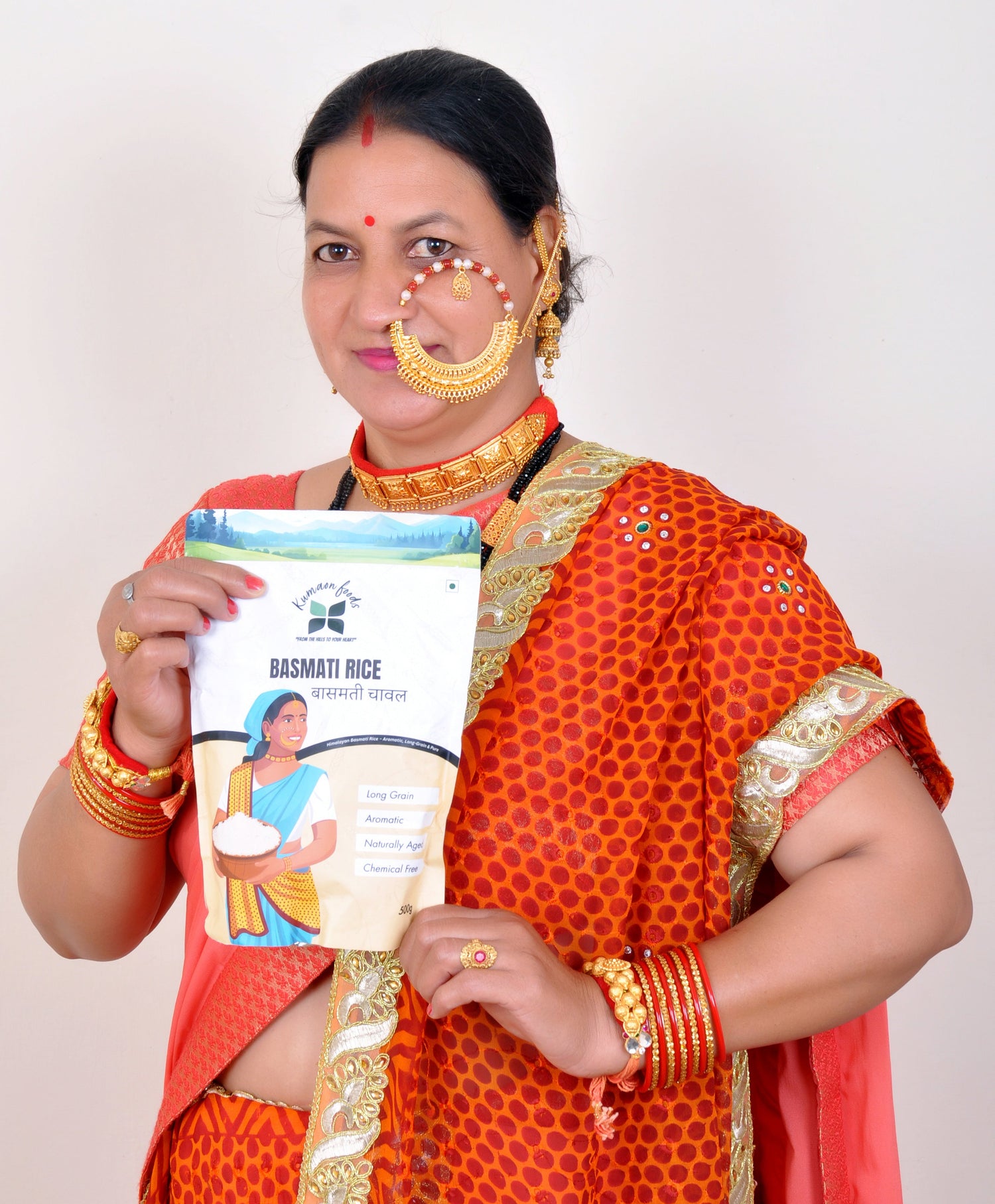 Nirmala Devi Founder Kumaon Foods Showing Product