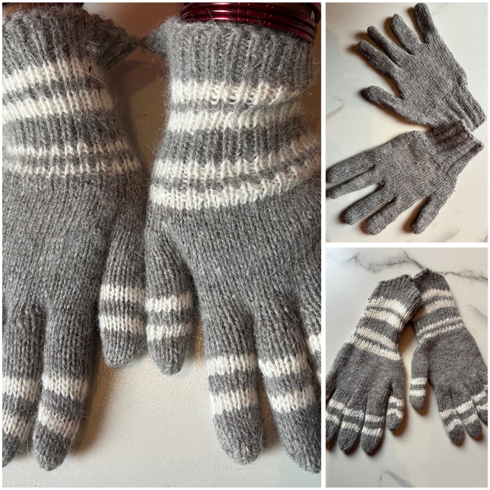 Handmade Angora Wool Gloves crafted from pure rabbit wool by women artisans in Darkot Village, Munsyari, Uttarakhand.