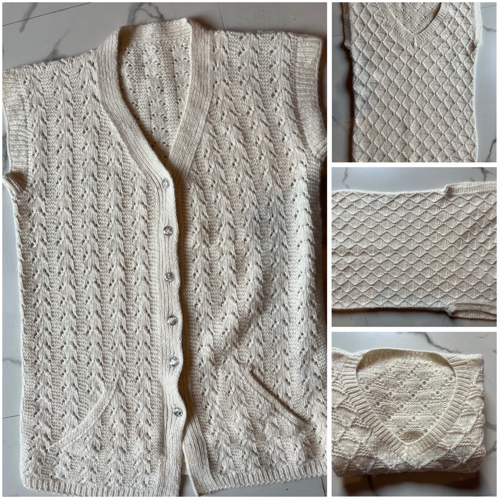 Handmade Angora Wool Half Sweater knitted from 100% rabbit wool by women artisans in Darkot Village, Munsyari, Uttarakhand.