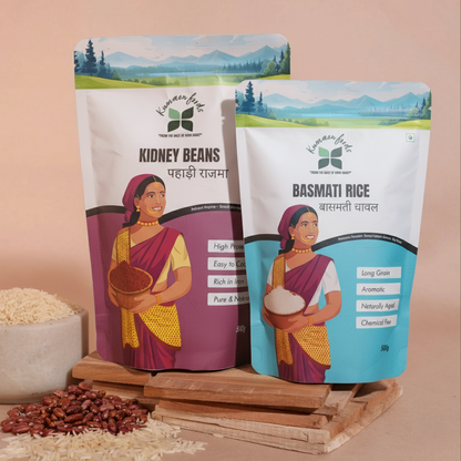 Organic Basmati Rice & Red Rajma Combo Pack