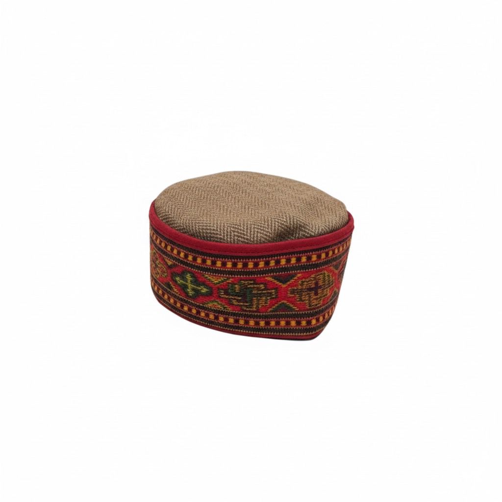 Himachali Tweed Topi – Handwoven Woolen Cap from the Himalayas