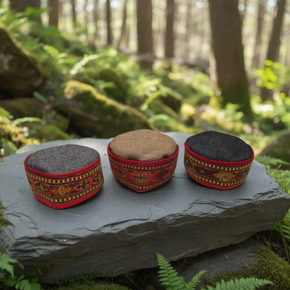 Himachali Tweed Topi – Handwoven Woolen Cap from the Himalayas
